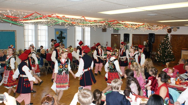 A group of dancers from St. Stanislaus Kostka Parish, Garfield performed entertainment