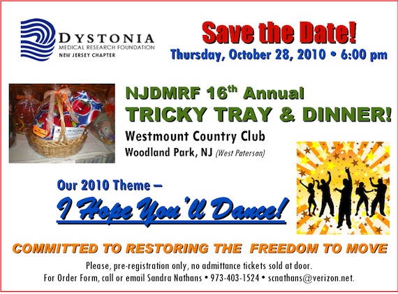TrickyTray NJDMRF Save the Date 2010