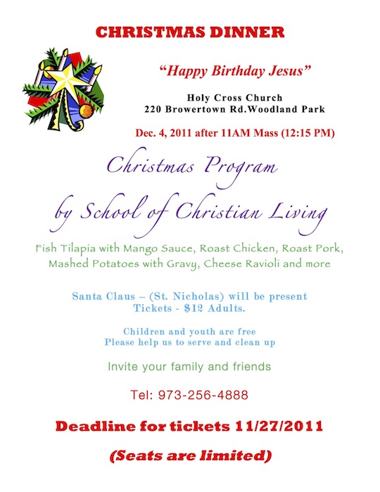 Happy Birthday Jesus and Christmas Dinner