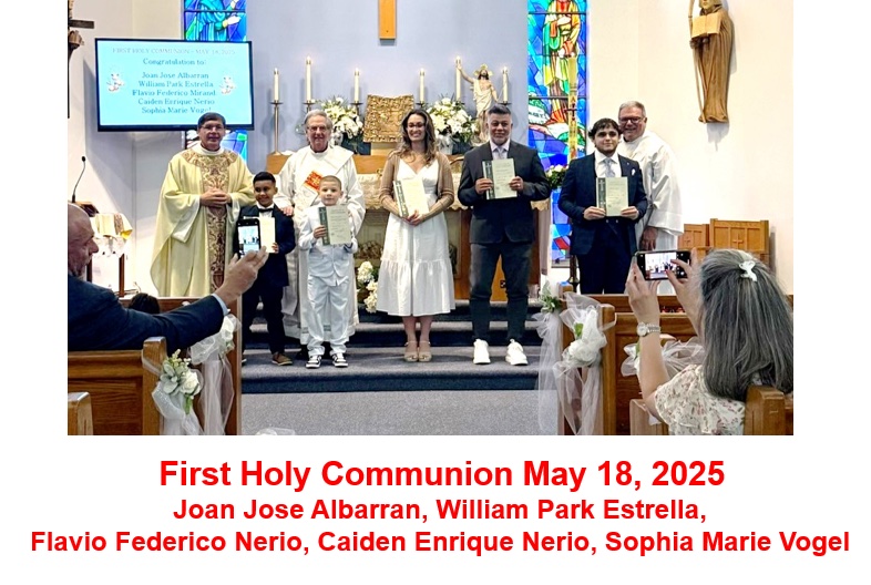 God Bless Our First Communicants – Holy Cross Church
